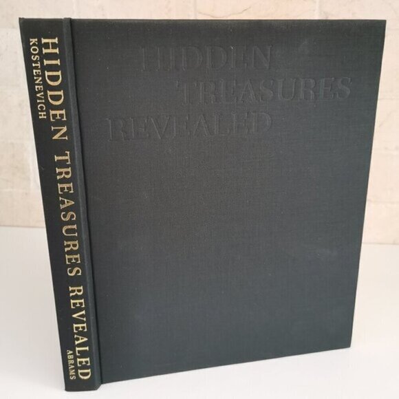 1995 Hidden Treasures Revealed Book Impressionist Artworks Black Book Decor Art - Picture 1 of 9